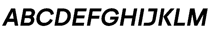 Mg BoldItalic Font UPPERCASE