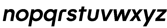 Mg BoldItalic Font LOWERCASE