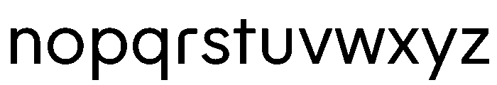 Mg Regular Font LOWERCASE