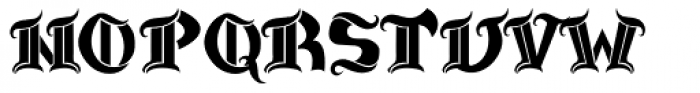 MHF GOTHIC Font LOWERCASE
