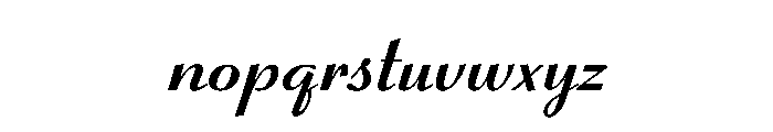 Minetto Variable Bold Font LOWERCASE