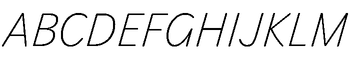 Minetto Variable Extra Light Font UPPERCASE
