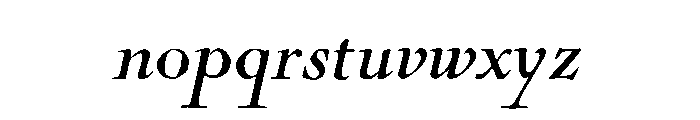 Minetto Variable Italic Font LOWERCASE
