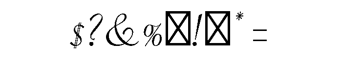 Minetto Variable Regular Font OTHER CHARS