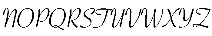 Minetto Variable Regular Font UPPERCASE