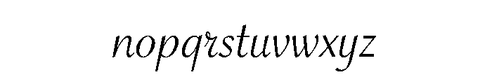 Minetto Variable Regular Font LOWERCASE