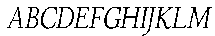Minetto Variable Semibold Italic Font UPPERCASE