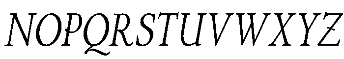Minetto Variable Semibold Italic Font UPPERCASE
