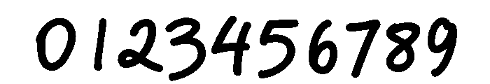 Minute Bold Font OTHER CHARS
