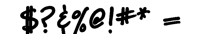 Minute Heavy Font OTHER CHARS