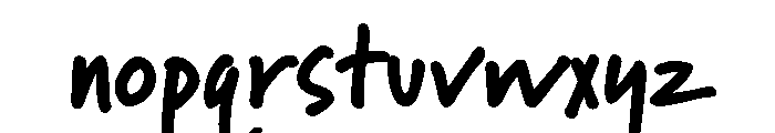 Minute Heavy Font LOWERCASE