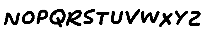 Minute Semibold Italic Font UPPERCASE