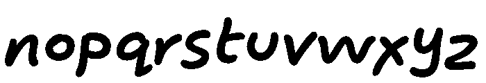 Minute Semibold Italic Font LOWERCASE