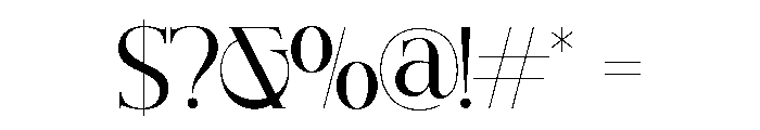 MICKORA-Regular Font OTHER CHARS