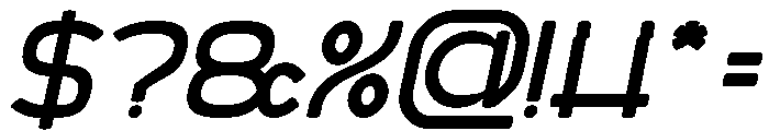 MINIMAL CLEAN Bold Italic Font OTHER CHARS