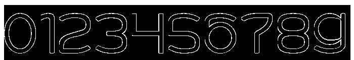 MINIMAL CLEAN-Hollow-Inverse Font OTHER CHARS