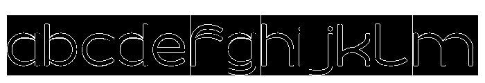 MINIMAL CLEAN-Hollow-Inverse FONT