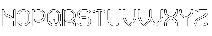 MINIMAL CLEAN-Hollow Font UPPERCASE