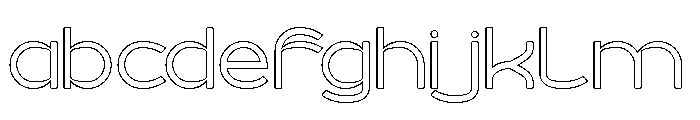 MINIMAL CLEAN-Hollow FONT