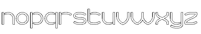 MINIMAL CLEAN-Hollow Font LOWERCASE
