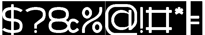 MINIMAL CLEAN-Inverse Font OTHER CHARS