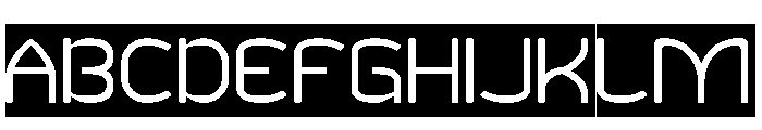 MINIMAL CLEAN-Inverse Font UPPERCASE