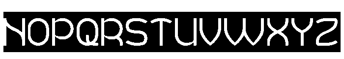 MINIMAL CLEAN-Inverse Font UPPERCASE