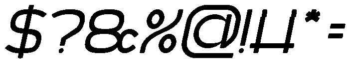 MINIMAL CLEAN Italic Font OTHER CHARS
