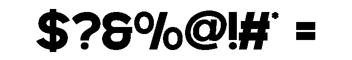 MINOGRID-Bold Font OTHER CHARS