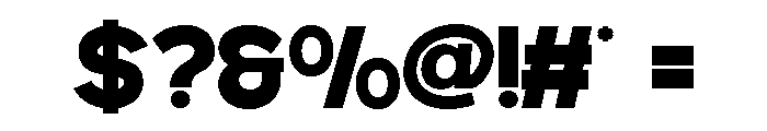 MINOGRID Extra Bold Font OTHER CHARS