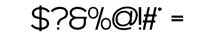 MINOGRID Extra Light Font OTHER CHARS