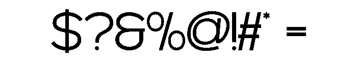 MINOGRID-ExtraLight Font OTHER CHARS