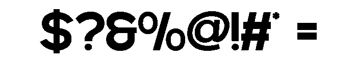 MINOGRID Semi Bold Font OTHER CHARS