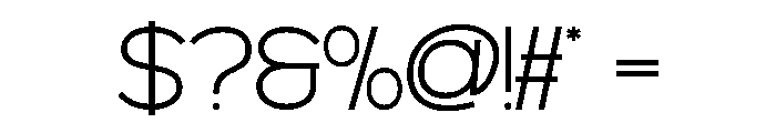 MINOGRID-Thin Font OTHER CHARS