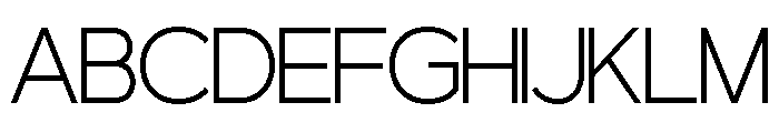 MINOGRID-Thin Font UPPERCASE