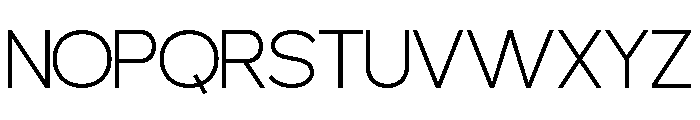 MINOGRID-Thin Font UPPERCASE
