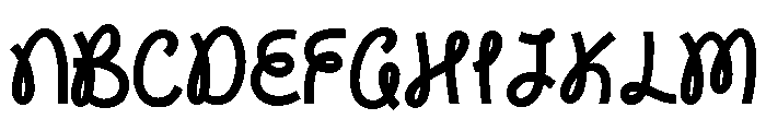 MIRAVEL-Regular Font UPPERCASE