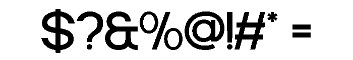 MISENO-Regular Font OTHER CHARS
