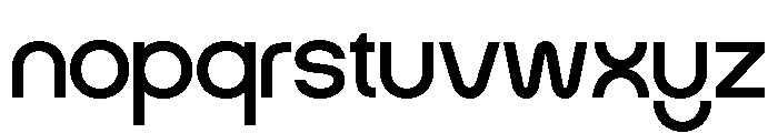 MISENO-Regular Font LOWERCASE