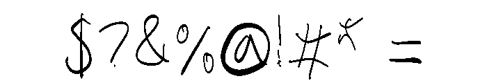Michael Harvey Font OTHER CHARS
