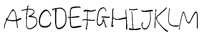 Michael Harvey Font UPPERCASE