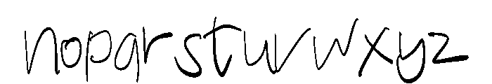 Michael Harvey Font LOWERCASE