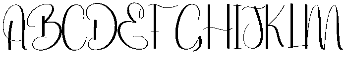 Michale Graduating Font UPPERCASE