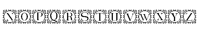 Michelia Monogram Regular Font LOWERCASE