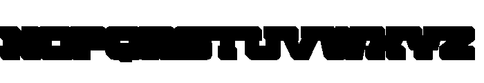 Michero Extrude Regular Font LOWERCASE