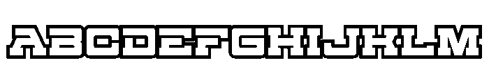 Michero Outline Regular Font UPPERCASE