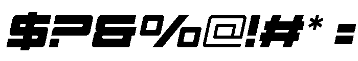 Michero Slant Regular Font OTHER CHARS