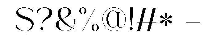 Michty Font OTHER CHARS