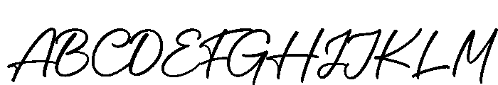 Mickelhokan Regular Font UPPERCASE