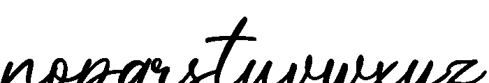 Mickelhokan Regular Font LOWERCASE